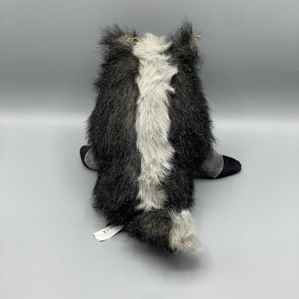 Yes Club Warthog Plush 12" Stuffed Animal Toy Black Gray Vintage - Picture 5 of 9